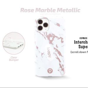 Loopy rose gold marble apple iphone 11 pro case